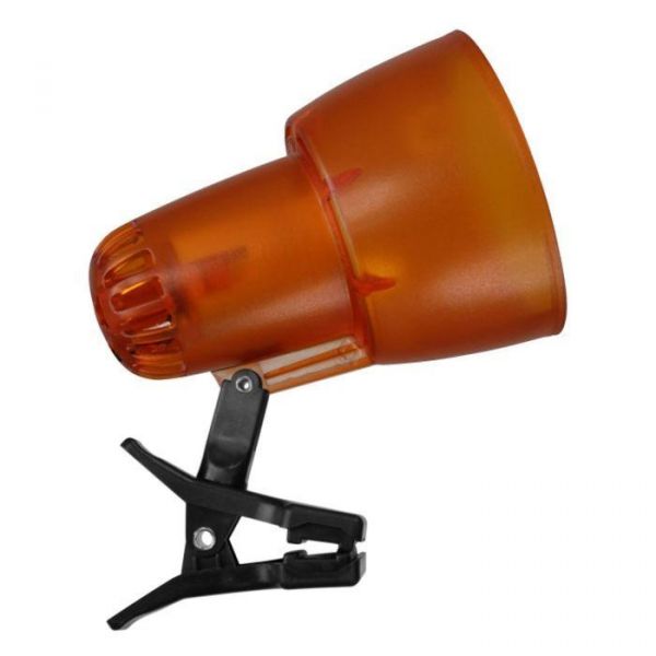 КТ-034В светильник (Е27, прищепка, 60Вт, 220В, R63, прозр/оранжевый)