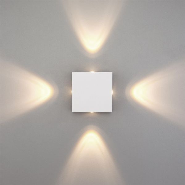 1601 TECHNO LED / Светильник садово-парковый со светодиодами Kvatra белый