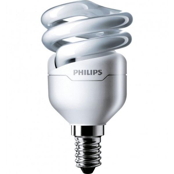 Лампа энергосберегающая Tornado spiral 8W 827 WW E14 Philips /871829111716200/