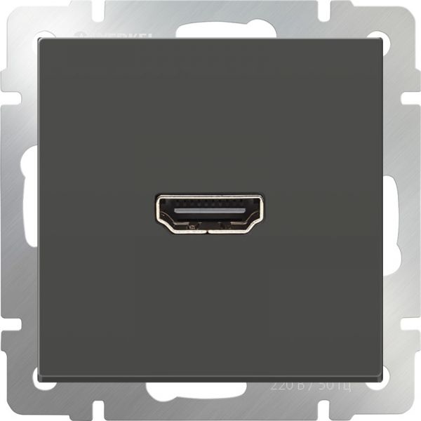 Розетка HDMI/WL07-60-11 (серо-коричневый)
