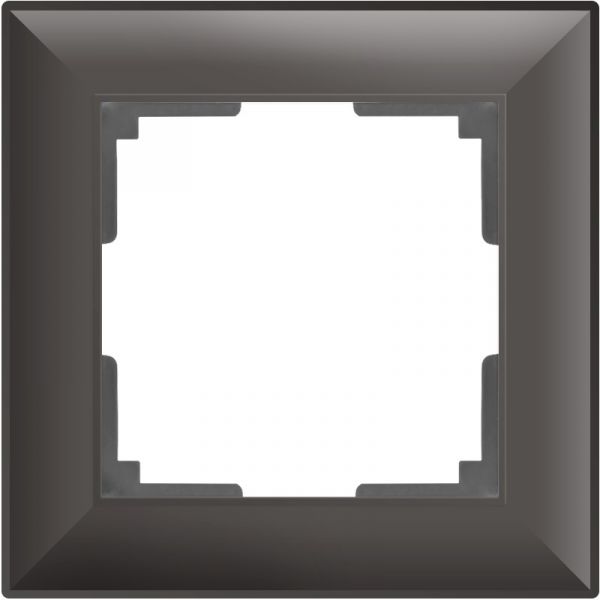 Рамка на 1 пост /WL14-Frame-01 (серо-коричневый)