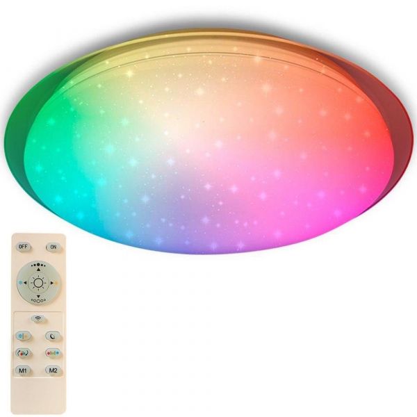 Управляемый светодиодный светильник SATURN 60W RGB R-470-SHINY/WHITE-220-IP44