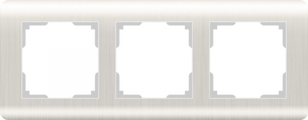 Рамка на 3 поста /WL12-Frame-03 (перламутровый)