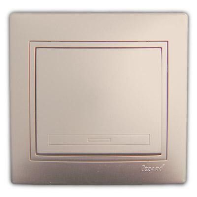 Выключатель жемчужно-белый перламутр Мира 701-3030-100