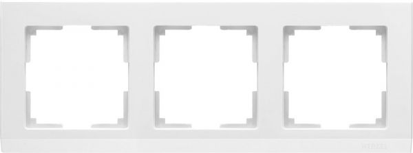 Рамка на 3 поста /WL04-Frame-03-white (белый)