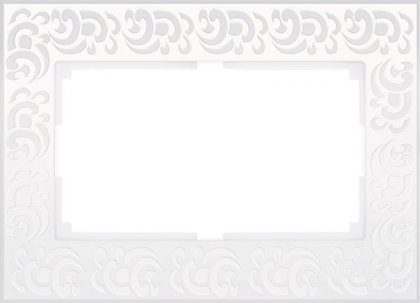 Рамка для двойной розетки /WL05-Frame-01-DBL-white (белый)