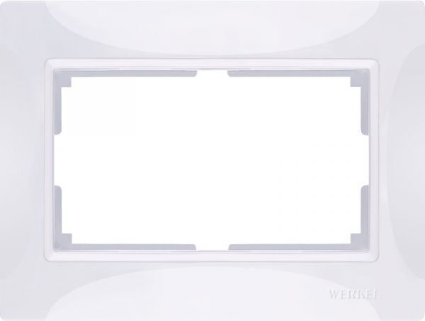 Рамка для двойной розетки /WL03-Frame-01-DBL-white (белый)