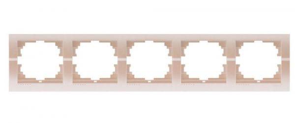 Рамка 5-ая гор. светло-коричневый и жемчужно-белый металлик Deriy 702-3100-150