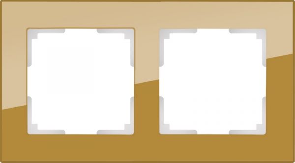 Рамка на 2 поста /WL01-Frame-02 (бронзовый)