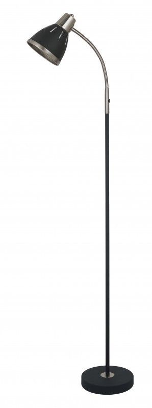 НТ-851 (BN черный, напольный светильник под лампу накаливания, Е27, 60 Вт, 220-240В)
