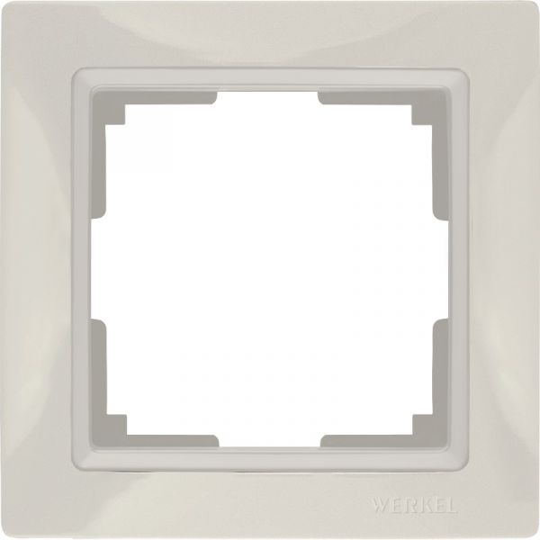 Рамка на 1 пост /WL03-Frame-01 (слоновая кость, basic)