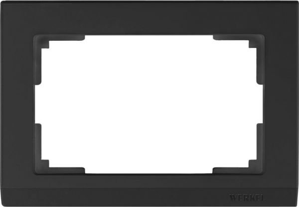 Рамка для двойной розетки /WL04-Frame-01-DBL (черный)