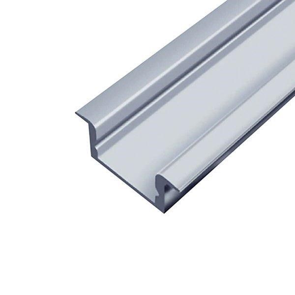 ЛПВ7 Алюминиевый профиль, цвет анодировки-серебро врезной 7*16мм, длина 2 м